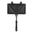 thumbnail image 2 of Hot  Maker, Breakfast  Maker with Double Sided Heating, Hot Dog Toaster, Grilled Cheese Maker, Nonstick  Maker Flip Grill Pan, Egg Panini Press Pan, 2 of 8