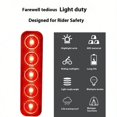 thumbnail image 3 of TACILIP Multi Mode Bicycle Variable Light Tail Light Unmatched Visibility High Adjustable Bicycle Variable Light Tail Light Bike Accessories, Gifts for Women, 3 of 4