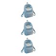 thumbnail image 2 of Decodeary Durable Backpack For School And Travel Comfortable And Sturdy Fashion School Bag light blue 3Set, 2 of 6