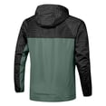 thumbnail image 3 of Cameland Mens Thin Lightweight Jackets Spring Fall Windproof Waterproof Coat Drawstring Hooded Bomber Jacket Outerwear, 3 of 8