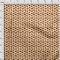thumbnail image 4 of oneOone Viscose Chiffon Brown Fabric Geometric Craft Projects Decor Fabric Printed By The Yard 42 Inch Wide, 4 of 4