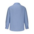 thumbnail image 4 of TIMIFIS Chemises Décontractées pour Hommes à Boutons, Mode d'Automne, Manches Longues, Col Rabattu, Blouse, Nouvelles Chemises Habillées Régulières Unies, 4 of 5