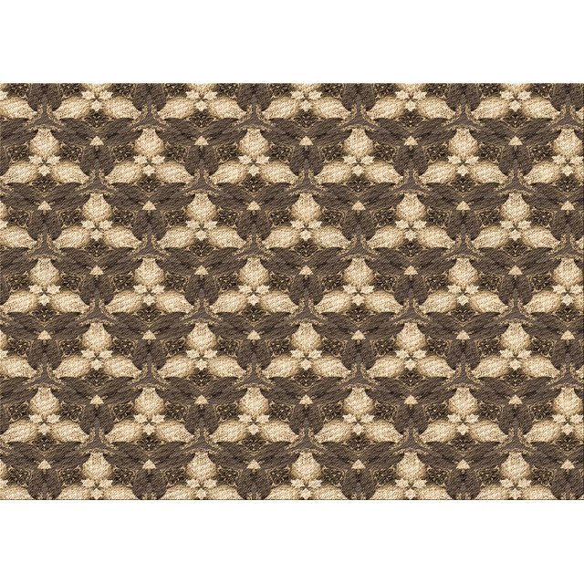 Ahgly Company Tapis d'Aire Rectangulaire Transitionnel Brun Sable Brun pour Intérieur, Lavable à la Machine, 5 Pieds x 7 Pieds