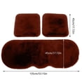 thumbnail image 3 of Openpig Housse de Siège Imitation Coussin de Siège Intérieur Plus Velours Épais Chaud Ensemble Trois Pièces, 3 of 3