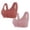 Pink, variant on Mrzvby Front Closure Bra for Women Front Buckle Bras Wireless Bra Women's Solid Color Without Steel Rims Front Opening Buckle Gathered Large Bra