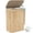 Beige, variant on MEHOOM 100L Bamboo Laundry Hamper with Lid, Foldable Clothes Basket for Bedroom, Laundry Room, Small Spaces (Brown)