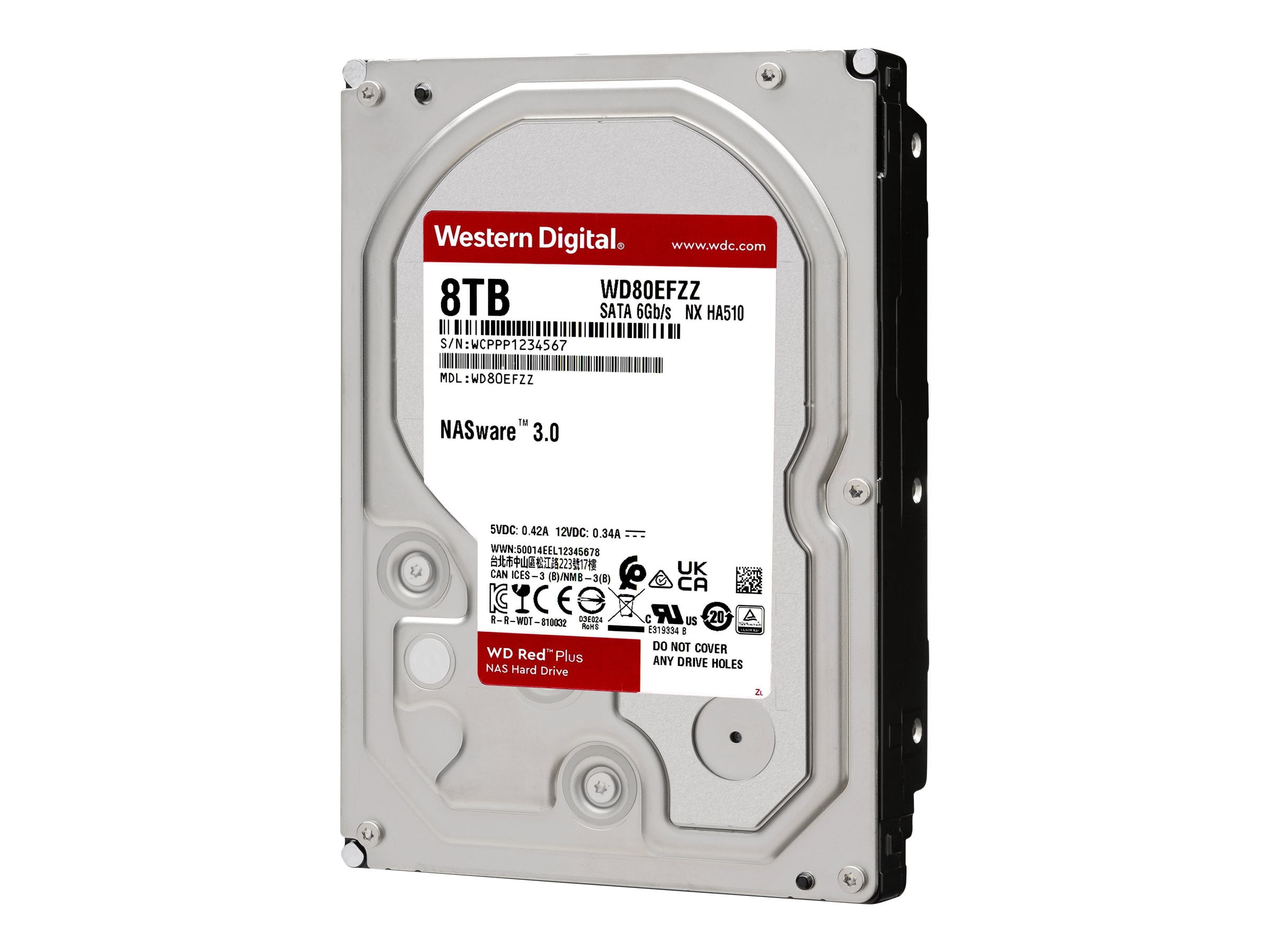 Western Digital WD Red 8TB HDD 本体 Western Digital 8TB WD Red Plus NAS Internal Hard Drive HDD - 5640