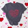 thumbnail image 1 of Cadeau de Saint-Valentin pour Femmes, T-shirt Décontracté à Manches Courtes et Col Rond avec Imprimé Arbre de Noël, 1 of 6