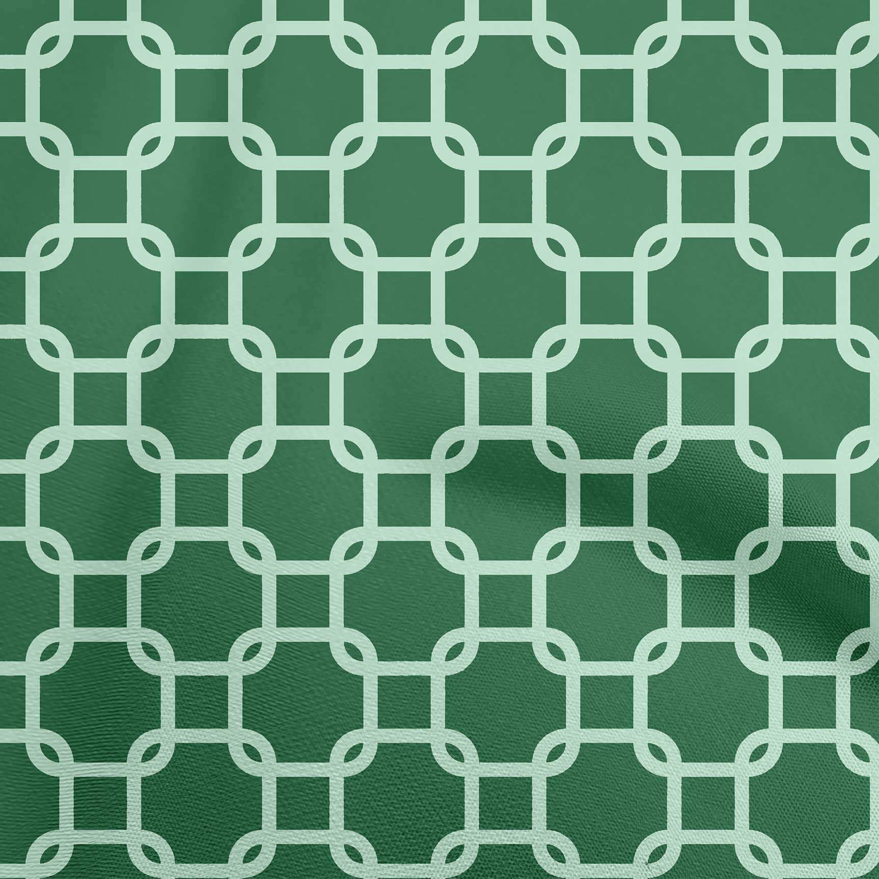 oneOone Cotton Jersey Green Fabric Chain Sewing Craft Projects Fabric Prints By Yard 58 Inch Wide