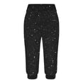 thumbnail image 3 of tarylea Womens Capri Pants Stretchy Drawstring Low Rise Jogger Pants Soft Comfy Lounge Cropped Yoga Pants with Pockets, 3 of 4