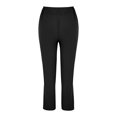 thumbnail image 1 of LEEy-world Pantalon pour Femmes Collection Luxe pour Femmes Pantalon de Survêtement en Molleton Léger avec Poches Noir,TTG, 1 of 5