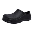 thumbnail image 1 of Men Closed Round Toe Slip On Platform Chef Shoes Non Slip Oil Resistant Waterproof Comfortable Work Garden Nurse Shoes with Lightweight Kitchen Cushioned Shoes ﻿, 1 of 1