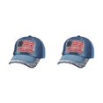 thumbnail image 4 of Decodeary Fashionable Baseball Cap Adjustable And Sun Defended Multi-colors Hat Denim 3 2Set, 4 of 6