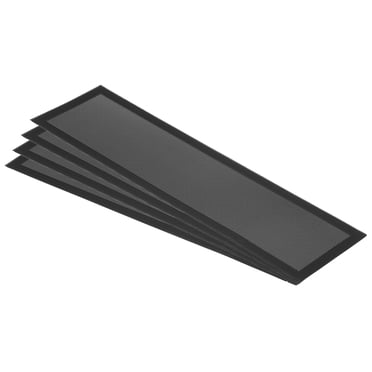 Unique Bargains 4'x14' Magnetic Vent Cover 4 Pack Floor Wall Air Registers Cover Strong Magnet Screen Mesh Black