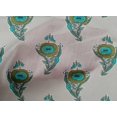 thumbnail image 4 of oneOone Cotton Cambric Fabric Leaves & Floral Block Print Sewing Fabric BTY 56 Inch Wide, 4 of 4