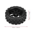 thumbnail image 2 of Rdeghly 4pcs/set Racing Off-Road Vehicle Tires Rubber Tyre Wheel Rim for RC 1:10 Car Part, 110 Racing Car Tires Tyres, RC Racing Car Tires, 2 of 8