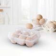 thumbnail image 4 of Stackable Egg Storage Container for Refrigerator | Portable Food Grade Plastic Egg Holder with Handle | Household Kitchen Refrigerator Organizer Box, 1-Pack | Size S, 4 of 4