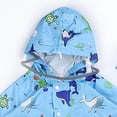 thumbnail image 4 of PMVFHDE Imperméable Imperméable pour Enfants, Imperméable, Manteau Imperméable pour Filles, à Capuche Imperméable, Intégré Imperméable, Imperméable d'Extérieur Réutilisable Bleu Ciel, 8-9 Ans, 4 of 6