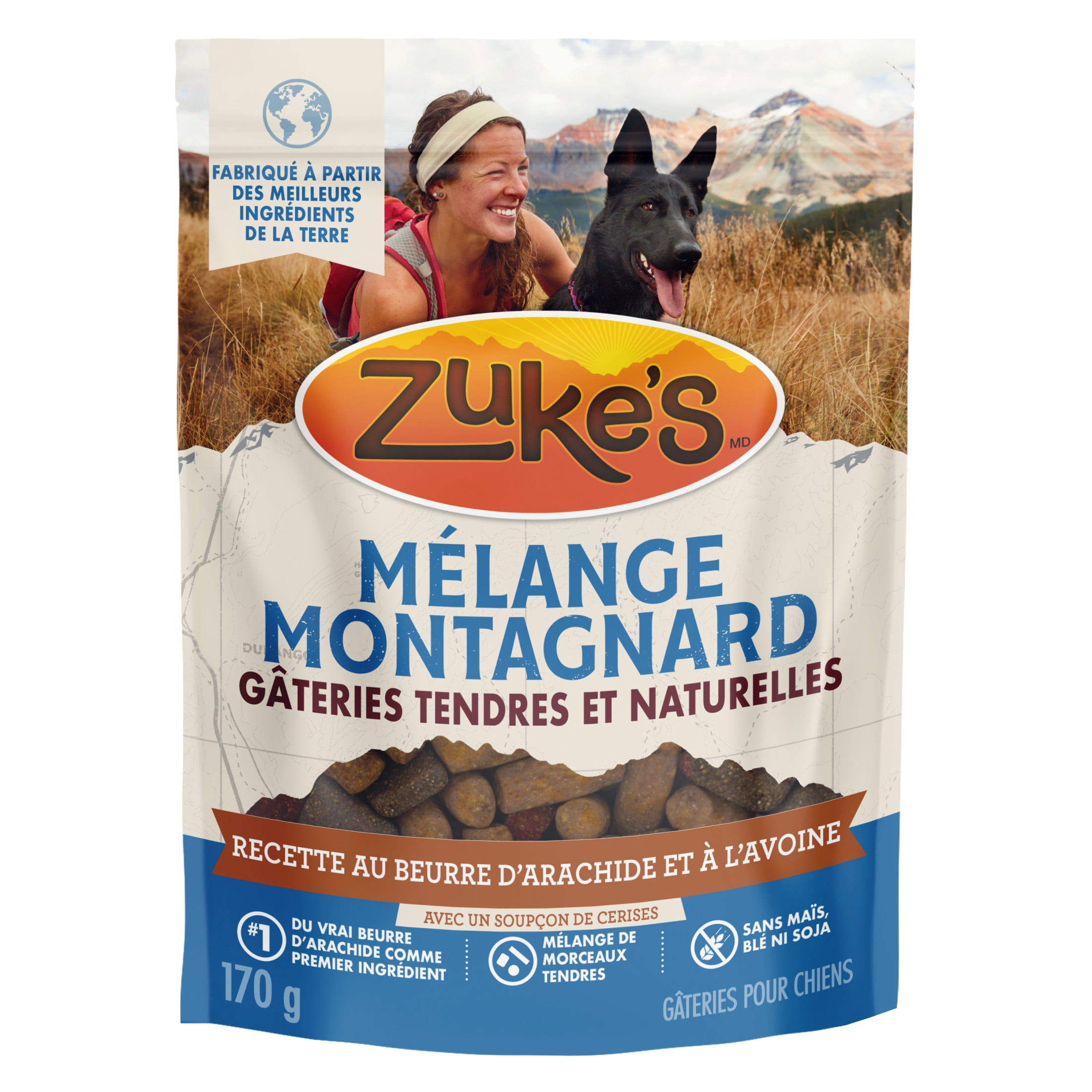 Zuke's Trail Mix Peanut Butter & Oats Recipe, Dog Treats, 170 g