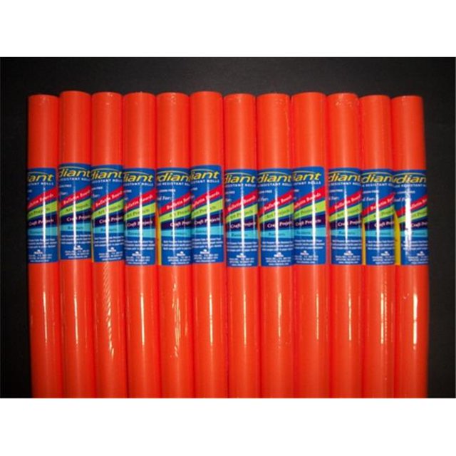 80026 RiteCo Raydiant RiteCo Raydiant Rouleaux d'Art Résistants à la Décoloration Orange 36 Po X 30 Pi Lot de 12