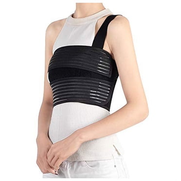 Solmyr Broken Rib Brace, Rib and Chest Binder Belt for Men and Women, Rib Cage Protector Wrap Rib Belt for Sore or Bruised Ribs Support, Broken Sternum, Dislocated Ribs Protection, Pulled Muscle Pain