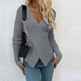thumbnail image 1 of EGNMCR Cardigans pour Femmes, Chandails pour Femmes Mode Femmes Hiver Manches Longues Chandail Col en V Décontracté Hauts Chandail Femmes, 1 of 7