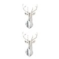 thumbnail image 4 of Wweixi Multifunctional 3D Mirror Deer Wall Sticker For Various Uses Personalized Home silver M 2Set, 4 of 6