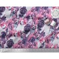 thumbnail image 2 of Soimoi Georgette Viscose Fabric Pug,Beagle & English Cocker Spaniel Dog Scene Print Fabric by Yard 42 Inch Wide, 2 of 3