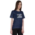 thumbnail image 1 of Inkmeso Haut Col Rond pour Femmes Enseignement Est Mon Super Pouvoir T-Shirt Citation Graphique Enseignant, 1 of 6