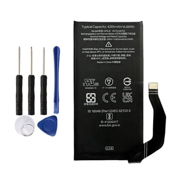 Batterie de Remplacement avec Ensemble d'Outils pour Google Pixel 7A, GP5JE