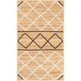 thumbnail image 2 of Indian Handmade Braided Natural Pure Jute with Black & white Design Area Rugs Size 2 x 4 Feet ( 60 cm x 120 cm ), 2 of 5