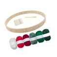 thumbnail image 3 of Rongfmy Small Loom Set Craft Board Round Handwoven Material Pack for Kindergarten Adults Set A, 3 of 9