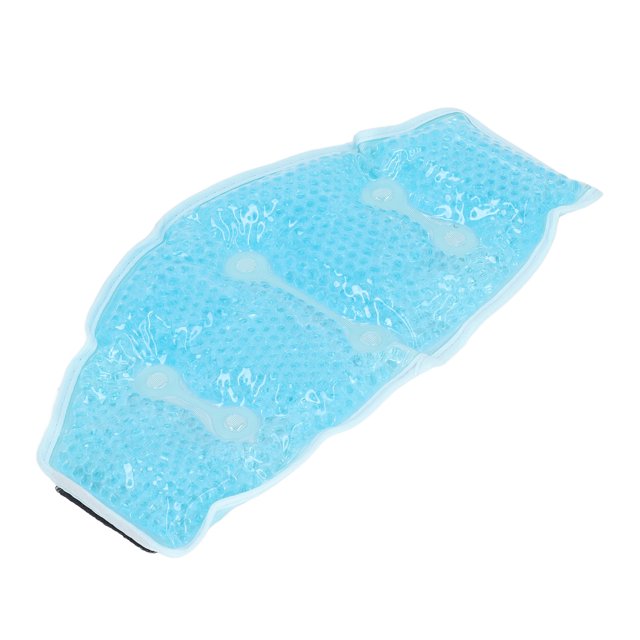 Neck Ice Pack, Gel Bead Ice Pack for Neck, Discomfort Relief with Adjustable Strap, Plush Cover, PVC Gel Beads