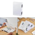 thumbnail image 4 of Boîte de Rangement Portable Transparente à Double Boucle PP Organisateurs Transparents avec Poignée Conteneurs A5 Épais Noir, 4 of 9