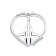 thumbnail image 1 of Paroles d'Avion Miroir Militaire Cœur Portable Maquillage de Poche, 1 of 3