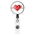 thumbnail image 1 of Nurse Badge Buckle Love Stethoscope Easy-To-Pull Buckle Retractable Badge Easy-To-Pull Certificate Buckle, 1 of 9