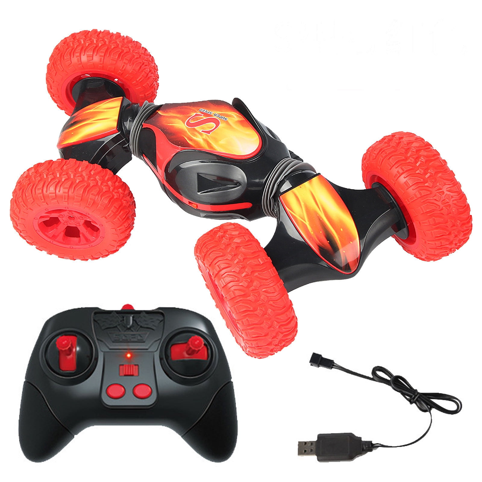 Red Remote Control Stunt Toy Car 2.4G Gesture Sensing Remote Control Stunt Car