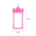 thumbnail image 2 of EGNMCR Pool Accessories, Sports & Outdoors Cell Phone Bag Swimming Hot Spring Sealed Phone Protection Hanging Cover Diving Cover Can Touchs Screen Phone Cover waterproof pouch, 2 of 5