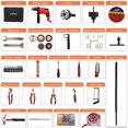 thumbnail image 3 of Fk-5513 Pro Perceuse à Percussion Réversible 160 Pcs Trousse d'Outils Manuels / Taille de Mandrin 13 mm, 650 W / Réversible, Ergonomique, Légère, Prise Souple, Embout Interchangeable / Perceuse Combinée, 3 of 5