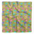 thumbnail image 1 of Bimba Green Donut & Text Printed Pure Silk Scarf Neck Wrap Summer Hair Bandanas For Women 40 x 80 Inches, 1 of 6