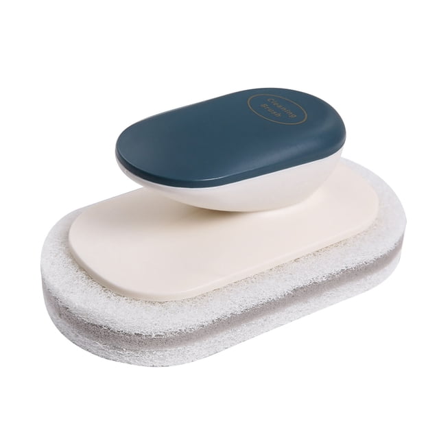 Sponges for Cleaning,Multi Functional Kitchen and Bathroom Cleaning Brush with Handle Sponge Cleaning Countertop Brush,Bathroom Cleaning Tools,Sponge with Handle,Cleaning Sponges Kitchen