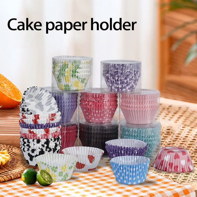 Lubelski 100Pcs Cake Mold Easy to Pack Waterproof Oilproof Paper Disposable Cake Cup Cupcake Liner Baking Tool Kitchen Gadget