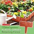 thumbnail image 2 of Plastic Garden Retaining Fence - Decorative Flower Bed Fence for Landscaping, Garden Edging & Garden Divider, Tool-Free Installation (10, Milky White), 2 of 7