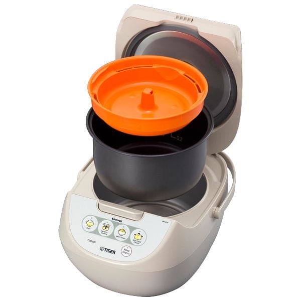 Tiger JBV-A 10 Cup Micom Rice Cooker with Food Steamer and Slow