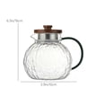 thumbnail image 3 of Carafe à Eau Froide en Verre Borosilicate avec Poignée, Distributeur de Boissons en Verre Martelé Épais, Grande Capacité, Blanc, JKODE, 3 of 8
