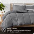 thumbnail image 2 of Bare Home 7-Piece Bed-in-a-Bag - Full, Gray with Light Gray Sheet Set, 2 of 7