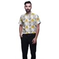 thumbnail image 1 of BESTMAN Casual Printed Shirts For Men Slim Fit Button Down Short Sleeve Shirt, 1 of 5