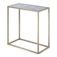 thumbnail image 3 of Convenience Concepts Gold Coast Table de Chevet en Faux Marbre avec Cadre en Métal Doré, 3 of 4