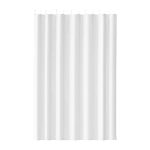 Leojiow Washable Fabric Shower Curtain Liner Cloth Shower Liner Machine Washable Hotel Quality Bathroom Shower Curtain With Hooks Shower Curtains For Bathroom D White