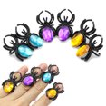 thumbnail image 3 of Halloween Spider Rings Plastic Spider Rings Halloween Party Favors Decorations 10Pcs Halloween Spider Gem Rings Plastic Spider Rings Toys Halloween Party Favors Decorations, 3 of 8